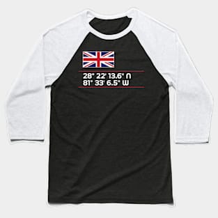 United Kingdom Epcot World Showcase Walt Disney World Coordinates Baseball T-Shirt